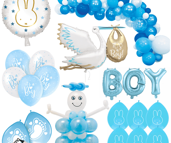 Baby jongen ballonnen beschrijfbaar