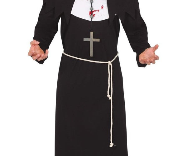 Myir JUN Monnik Kostuum voor Heren, Priester Cape met Capuchon Volwassenen Halloween Kostuum Monnik Outfit Carnavalskleding (Bruin, XXL Myir JUN Monnik Kostuum voor Heren, Priester Cape met Capuchon Volwassenen Halloween Kostuum Monnik Outfit Carnavalskleding (Bruin, XXL