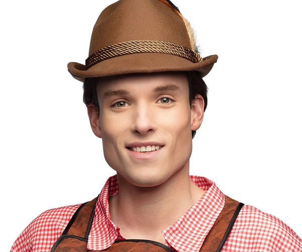 2026 Emmerhoed, Duitse bierhoed, traditionele fedora met veer