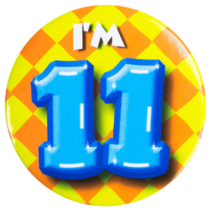 11 Jaar Buttons - Partywinkel