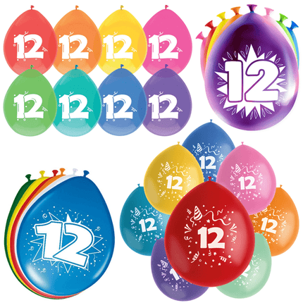 12 Jaar Latex Ballonnen - Partywinkel