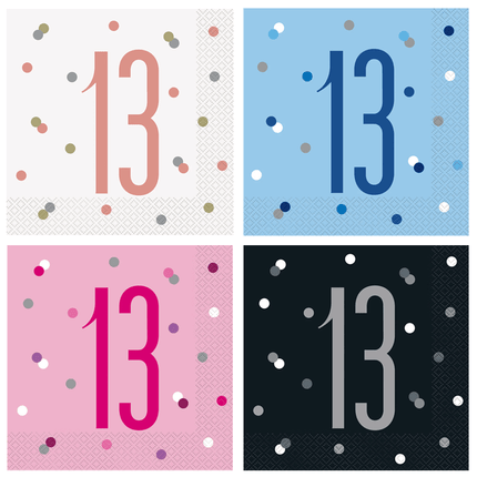 13 Jaar Servetten - Partywinkel