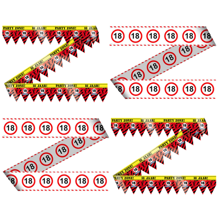 18 Jaar Afzetlinten - Partywinkel