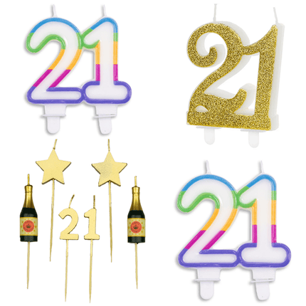 21 Jaar Kaarsen - Partywinkel