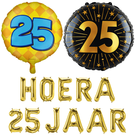 25 Jaar Folie Ballonnen - Partywinkel