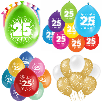 25 Jaar Latex Ballonnen - Partywinkel