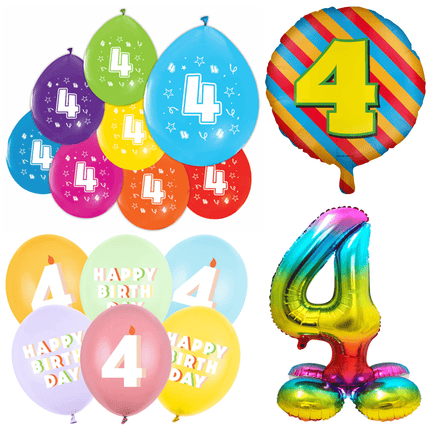 4 Jaar Ballonnen - Partywinkel