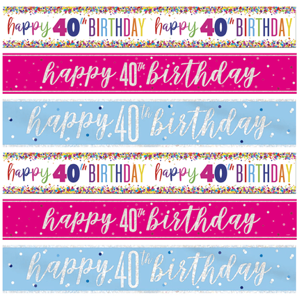 40 Jaar Banners - Partywinkel