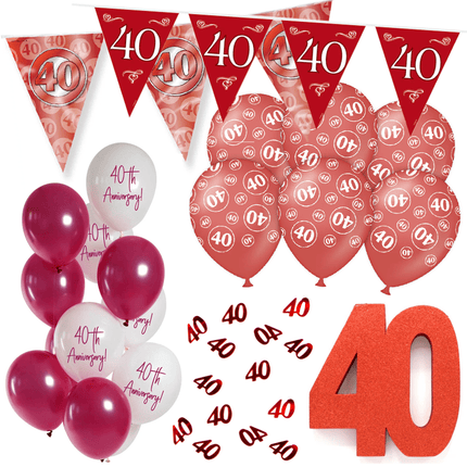 40 Jaar Getrouwd Versiering - Partywinkel