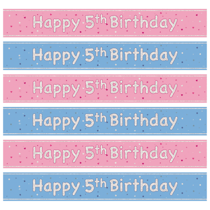 5 Jaar Banners - Partywinkel