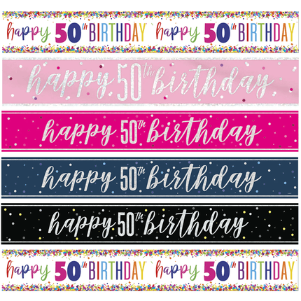 50 Jaar Banners - Partywinkel