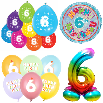6 Jaar Ballonnen - Partywinkel