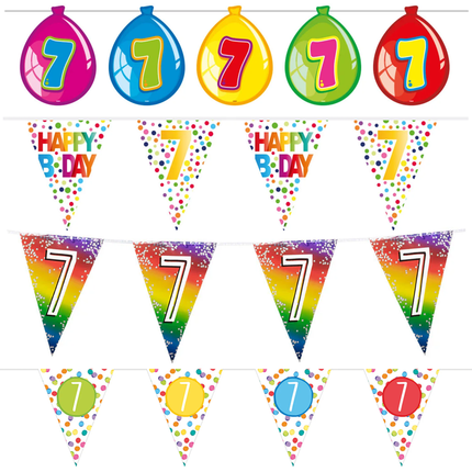 7 Jaar Slingers - Partywinkel