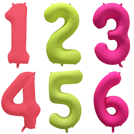 Collection image for: Neon Cijfer Ballonnen