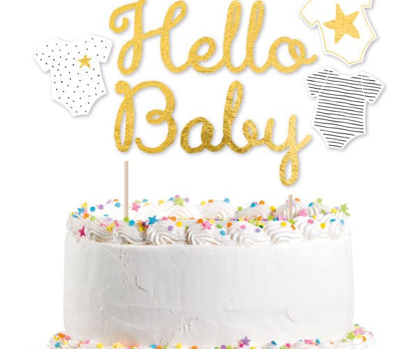 Houten Gender Reveal - Gender Reveal taarttoppers / caketoppers van hout