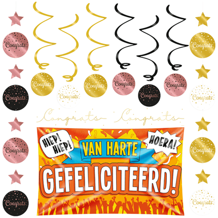 Gefeliciteerd Hangdecoratie - Partywinkel