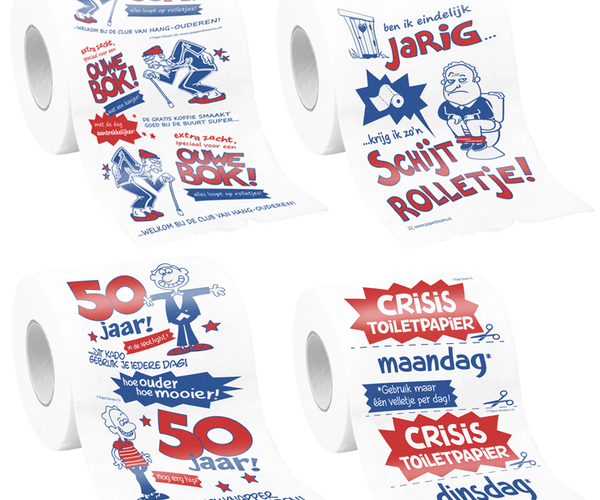 Set van 3x stuks wC Toiletpapier rollen voor een 70 jarige/jaar verjaardag Set van 3x stuks wC Toiletpapier rollen voor een 70 jarige/jaar verjaardag