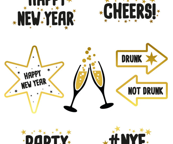 Oud en Nieuw Stickers kopen – Partywinkel