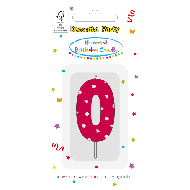 0 Jaar Kaars Roze van Procos koop je bij Partywinkel