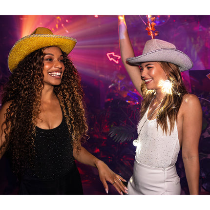 Paar LED oorbellen Discobal