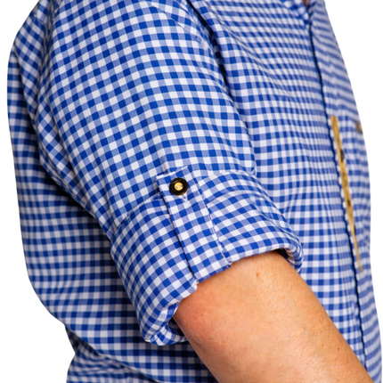 Oktoberfest Blouse Blauw Wit