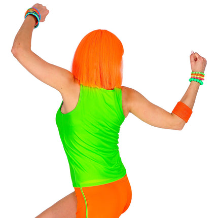 Neon Tanktop Groen Bliksemschicht