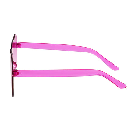 Partybril Festival Hart roze