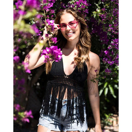 Partybril Festival Hart roze