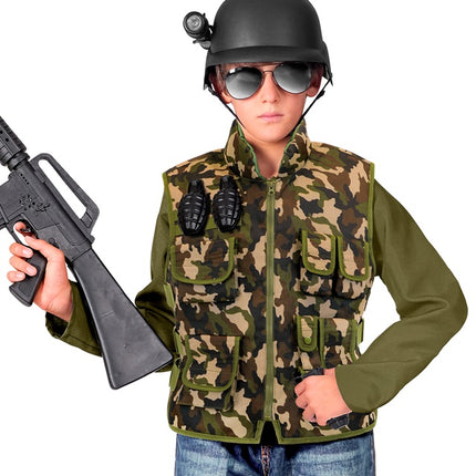 Militair Camouflage vest Kind