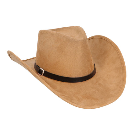 Hoed cowboy Bronco beige