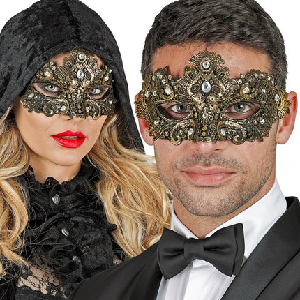 Oogmasker Theater Goud