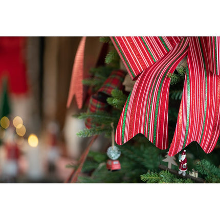Rood Groene Strik Gestreept 51cm