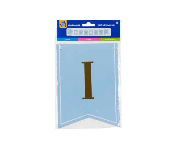 1 Jaar Banner Blauw van Paper Dreams koop je bij Partywinkel