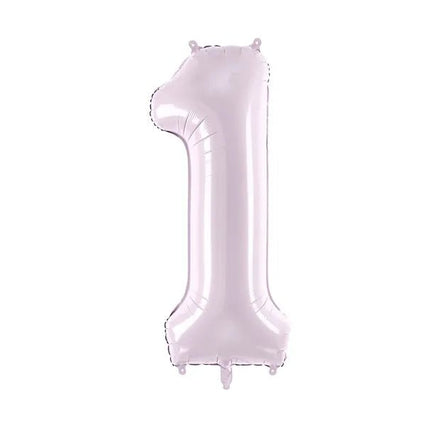 1 Jaar Cijfer Ballon Paars Leeg 72cm van Partydeco koop je bij Partywinkel