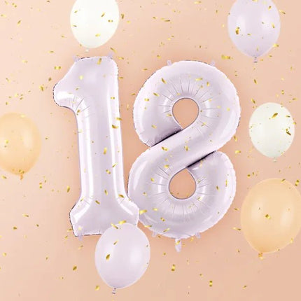 1 Jaar Cijfer Ballon Paars Leeg 72cm van Partydeco koop je bij Partywinkel