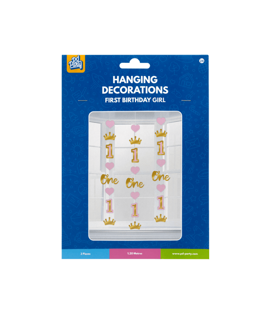 1 Jaar Hangdecoratie Meisje van Paper Dreams koop je bij Partywinkel