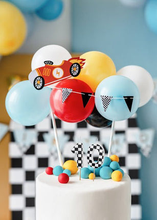 1 Jaar Kaars Race 5,5cm van Partydeco koop je bij Partywinkel
