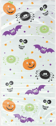 20 SPOOKY SMILES CELLO BAGS