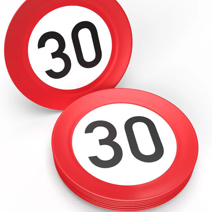 30 Jaar Borden Verkeersbord 23cm 8st