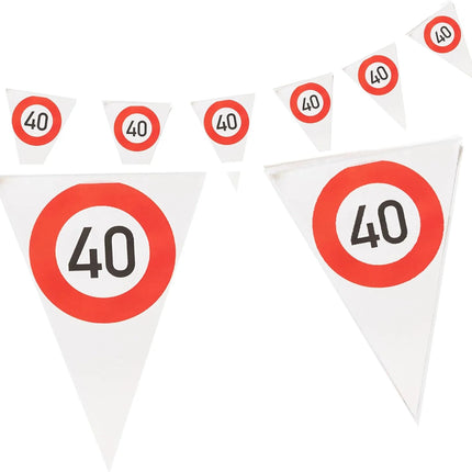 40 Jaar Slinger Verkeersbord 4m