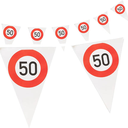 50 Jaar Slinger Verkeersbord 4m