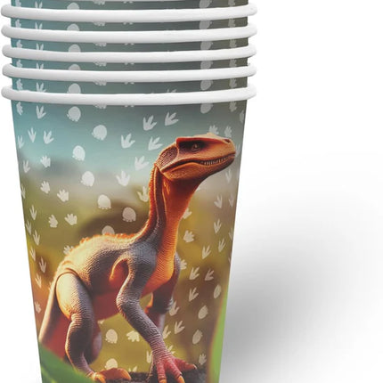 Dinosaurus Bekers 250ml 8st