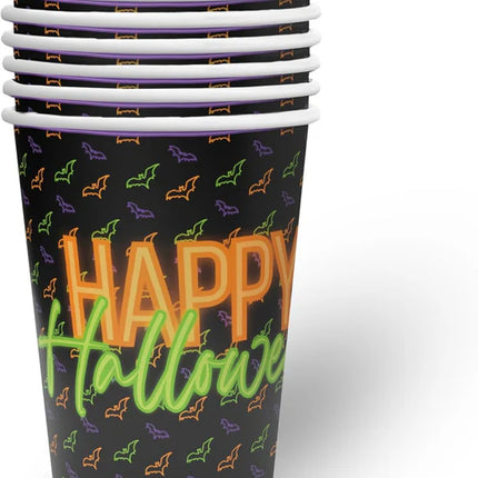 Halloween Bekers Neon 250ml 8st