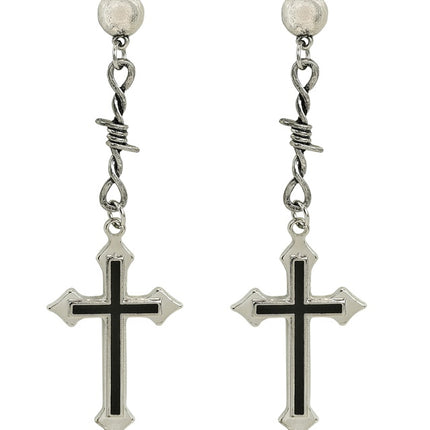 Halloween Oorbellen Zwart Kruis