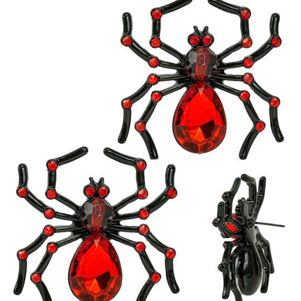 Halloween Oorbellen Rood Spin