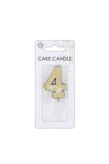 4 Kaars Goud Metallic 4,5cm