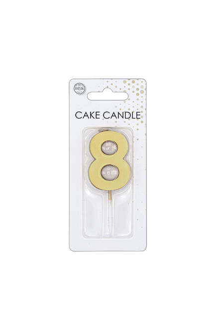 8 Kaars Goud Metallic 4,5cm
