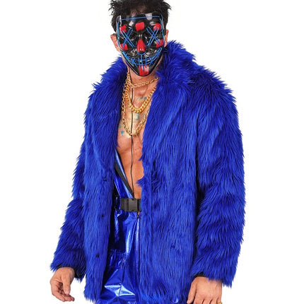 Bontjas Pluche Blauw