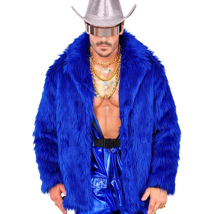 Bontjas Pluche Blauw