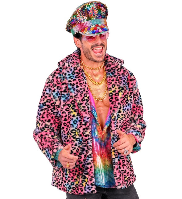 Bontjas Pluche Multi Luipaard